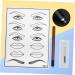 Mikinona Practice Skin Kit White Practice Eyebrow Semi-permanent Mouth Skin Eye Single Kit Microblading End and Pen - Buy Online on SooperMarket.com