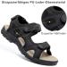 Outpro Women's Hiking Sandals - Comfortable Waterproof Sports Sandals with Foot Vault Support - Size 38 EU - Pure Black - Buy Online on SooperMarket.com