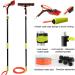 photovoltaic cleaner window cleaning pole Photovoltaic Panel Cleaning 3.6-11m Water Fed Telescopic Brush Window Clean Extendable Cleaner Conservatory Roof Cleaning Tools / 11m / 36ft - Buy Online on SooperMarket.com