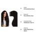 Laavoo Real Hair Extensions | Tape-In Dark Brown Remy Hair 55cm | 20pcs 50g #2 - Buy Online on SooperMarket.com