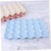 Mikikit Fridge Egg Holder 2pcs Egg Container Egg Holder for Fridge Eggs Deviled Egg Plates Refrigerator Egg Holder Thicken - Buy Online on SooperMarket.com