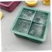 MAGICLULU 2pcs Silicone Ice Tray Mini Refrigerator Silicone Tray Cake Ice Making Mold Chocolate Candies Whisky 11.4X11.4CM Green - Buy Online on SooperMarket.com