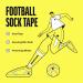 SPORTTAPE Self-Adhesive Football Sock Tape | 5cm x 4.5m - Black | Cohesive Bandage Sock Wrap Shin Pad Tape | Goalkeeper Wrist Tape & Football Ankle Tape | Pet & Vet Wrap for Dogs Horse - Single Roll Black 5x450 cm (Pack of 1) - Buy Online on SooperMarket.com