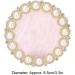 Cosmetic Nail Mixing Palette Color Mixing Nail Art Tips Display Plate Nail Art Display Board Nail Art Palette Drawing Painting Dish Manicure Nail DIY Mixing Holder Tool for Nail(golden foundation) - Buy Online on SooperMarket.com