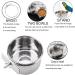 PINVNBY Stainless Steel Parrot Feeding Cups - Pack of 2 | Bird Food Dish with Clamp Holder for Cockatiel Conure Budgies Parakeet Macaw Chinchilla - Buy Online on SooperMarket.com