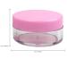 Beauticom 10G/10ML Round Clear Jars (100 Pieces) - Pink Lids for Pills Medication & Beauty | BPA Free - International Shipping Available - Buy Online on SooperMarket.com