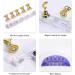 10pcs Acrylic Nail Art Display Stand with 3 Bases Nail Art Holder Base Crystal Nail Art Stand Magnetic for Nail Art Skills Practice Stand DIY Nail Art Nail Art Tools Art Salon Gold - Buy Online on SooperMarket.com