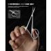 Feryes Precision Curved Nail Shaver - Extra Fine Manicure Scissors for Women - Stainless Steel Nail Trimmers in Gray Silver - Buy Online on SooperMarket.com