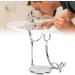 ZLXHDL Razor Stand - Premium Manual Shaving Brush & Soap Dish Holder - Durable Electroplated Metal for Perfect Grooming - Buy Online on SooperMarket.com