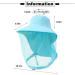 DRYIC Mosquito Head Net Mesh Hat - Extra Fine Holes Insect Netting Bug Face Shield Sun Protection Bug Bee Keeper Outdoor Fishing Hiking Camping Gardening Blue - Buy Online on SooperMarket.com