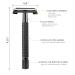 DreamGenius Long Handle Double Edge Safety Razor Set with Butterfly Open Design - Perfect for Men & Women - Includes 10 Stainless Steel Blades - Buy Online on SooperMarket.com