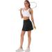 PERSIT Women's High Waisted Pleated Tennis Skirt with Pockets and Shorts - Large Black - Buy Online on SooperMarket.com