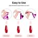 Melodysusie 4-in-1 Acrylic Nail Clippers Set - Stainless Steel Nail Tip Cutter, Cuticle Trimmer & More | Rainbow Purple Nail Art Kit - Buy Online on SooperMarket.com