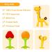 Silicone Baby Teething Toys Set - BPA-Free Banana & Giraffe Teether with Storage Case - Soothes Baby's Gums - Fruit Shape - 4 Pack - Buy Online on SooperMarket.com