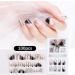 Dajidafu 1 Set No Glue Nails Medium Length Files Square Style Matte Stick Full Cover Art Decals Beauty Tool DIY Decorations Five - Buy Online on SooperMarket.com