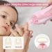 Electric Baby Nail File Trimmer with LED Light - Safe & Quiet Clipper for Newborns, Infants, Toddlers, and Women (Rose) - 6 Grinding Heads - Buy Online on SooperMarket.com