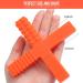 Sensory Chew Stick Toys for Kids with Autism ADHD - 2 Pack Medium Hardness Teething Tubes with 4 Textures - Purple/Orange - Buy Online on SooperMarket.com