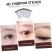 FOYTOKI 4pcs Grooming Natural Hair- False Eyebrow Realistic Hair-like Girl Tools Brown Shaping Transfer - Buy Online on SooperMarket.com
