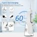 Cordless Water Flosser - 4 Modes, 4 Nozzles, 310ml Capacity, USB Charging, IPX7 Waterproof, Travel-friendly (White) - Buy Online on SooperMarket.com