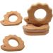 Organic Wooden Hedgehog Teether Toys - Set of 2 | Handmade Baby Beaded Teething Toy | Food Grade Materials - Perfect Baby Shower Gift - Buy Online on SooperMarket.com