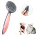 Willight pet brush dog brush cat brush self -cleaning dogs cats brush for long -haired/short hair cat kamm with handle brush for pet care for removing Unterfell (pink)