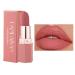 Matte Lipstick Long Lasting Non Stick Cup Velvet Lipstick Lip Gloss Waterproof Lipstick Professional Lipstick Cosmetics Make Up Gifts Full-Coverage Lip Color Lipsticks for Women (Honey peach)