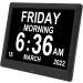 Digital Day Clock 8 Languages Large Display 110 240V Elderly Digital Clock 8.7 Inch Auto Dimming for Visually Impaired Elderly (US Plug) - Buy Online on SooperMarket.com