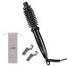 LOVANI Mini Travel Hair Curling Iron Brush Dual Voltage Portable Ceramic Ionic Anti-Scald 3/4 Inch Hot Hair Curler Brush for Short Hair 3 in 1 Curling Wand with Travel Bag