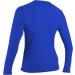 O'Neill Women's Basic Skins UPF 50+ Long Sleeve Sun Shirt - Medium, Tahitian Blue | Sun Protection Swimwear - Buy Online on SooperMarket.com