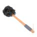Charcoal Bath Ball Shower Sponge for Women Body Scrubber Loofah Long Handle Shower Sponge Body Scrubber for Adults Skin Cleaning Scrubber Shower Supplies Bathing Scrubber