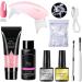 LOUMMRCY PolyGel Nail Kit All-in-One Starter Set for Nail Extensions & Art | 8 Pieces French Nail DIY Kit for Beginners & Home Manicure - Buy Online on SooperMarket.com