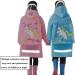 QTECLOR Kids Raincoat Jacket | Age 6-13 Years | Cartoon Poncho with School Bag Cover | Outdoor Camp Cycle - Buy Online on SooperMarket.com