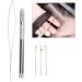 Hair Extension Loop Needle Threader Kit Pulling Hook Tool for Hair Aluminum Handle Hair Extension Threading Tool Micro Beads Loop Needle Threader for Hair Extensions Feather Ext - Buy Online on SooperMarket.com