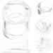Minkissy 4-Piece Ant Feeding Station Set - Clear Ant Farm for Colony Observation - 2.5x2.1CM Ant Habitat - Buy Online on SooperMarket.com
