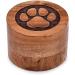 EDHAS Acacia Wood Decorative Urns Funeral Cremation Urn for Ashes for Dogs Pet Urns for Cats (8.89cm x 8.89cm x 6.35cm) - Buy Online on SooperMarket.com