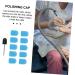 Healeved 1 Set Nail Color Sand Cap Nail Art Polishing Caps Nail Polisher Caps Electric Tool Nail Bit Fine Grit Nail Art Tools Electric Nail File Replacement Sandblasting Nail Flakes Corner 2x1.5cm Blue - Buy Online on SooperMarket.com