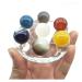Natural Crystal Rough Ornament 15-25mm Natural Agate Crystal Ball Sphere Seven Star Array for Decorate 1 Set for Fengshuifor Fengshui Decoration Gift Decoration 1set