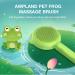 PET FROG Self Cleaning Slicker Brush for Dogs & Cats - Shedding & Grooming Tool, Removes Loose Undercoat, Mats & Tangled Hair - Long & Short Haired Pets - Buy Online on SooperMarket.com