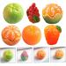 HEMOTON 50 Pcs tangerine Hair ring three-dimensional Grape photography props phone case simulated fruit adornment resin charms decorations patch fake fruit model miniature - Buy Online on SooperMarket.com