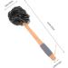 Charcoal Bath Ball & Long Handle Shower Sponge - Exfoliating Body Scrubber for Women & Adults | Skin Cleaning Essentials - Buy Online on SooperMarket.com