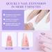Saviland Dual Nail Forms Set - 100PCS Clear Poly Gel Nail Forms | Full Cover Tips for Nail Extensions | Includes Nail Brush & Clips | 10 Sizes Available - Buy Online on SooperMarket.com