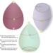 Makeup Sponge Blender 4 Pcs Beauty Blender Foundation Sponges Set with 1 Sponge Holder Case Professional Non Latex Beauty Applicator Set for Cream Liquid and Powder (Purple) - Buy Online on SooperMarket.com