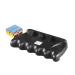 GAMESUN 5 Holes Cue Holder, Weighted Pool cue Holder with 5pcs chalks, cue Sticks Holder