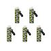 SCRAWLGOD Lemon Print Lip Balm Holder Keychain Portable Lip Balm Sleeve keychain Chapstick Holder Secure and Nice Hand Feeling Set of 5 Lemon 5