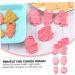 Cabilock 12 Pcs Biscuit Mold Christmas Embossing Mold Silicone Chocolate Mould Tool 3D Pink Pp Household - Buy Online on SooperMarket.com
