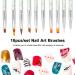 Anself 10-Part Nail Art Brush Set - Premium Painting & Drawing Pens for UV Gel & Acrylic Designs - Nail Art Essentials - Buy Online on SooperMarket.com