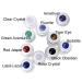 10ml Clear Glass Roll-on Bottles with Gemstone Roller Balls & Healing Crystals - Essential Oil Bottles with Bamboo Lids - 10 Pieces Set - Buy Online on SooperMarket.com