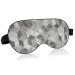 Haskirky Light Blocking Eye Mask Breathable and Adjustable Adult Men and Women Travel on Business Trips Yoga Meditation Light Smooth Comfortable Eye Mask Office Deep Sleep Goodies Grey White Flower