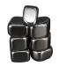 TRUSTTWO Black Lodestone Magnetite Tumbled Stone Wicca Message Reiki Crystal Healing 7Pc The New
