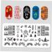 Zonster 6-Piece Nail Art Stamping Plates Set - Christmas Tree Deer & Snowflake Designs for Festive Nail Designs - Buy Online on SooperMarket.com